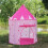 Φορητή σκηνή Princess Palace: Παιδική σκηνή με παράθυρα από πλέγμα, ιδανική για 4