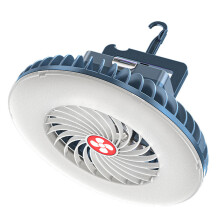 Luzes de tenda recarregáveis, ventilador portátil para camping, resistente à água e durável, ideal para emergências, quedas de energia,