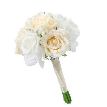 Handmade Silk Flower Bridal Bouquets Delicate-Snow silhouette