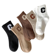 Kinder-Mid-Calf-Kämmt-Cotton-Socken XL 9-12 Jahre Warm Stilvoll