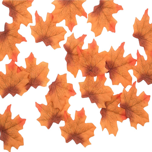 50Pcs Autumn Themed Cloth Maple Leaf for Table Scatters and-13