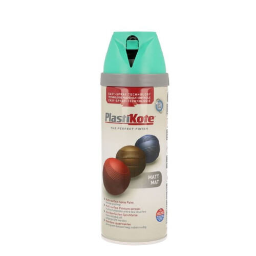 PlastiKote Plastikote Twist & Spray Matt Classic Teal 400ml