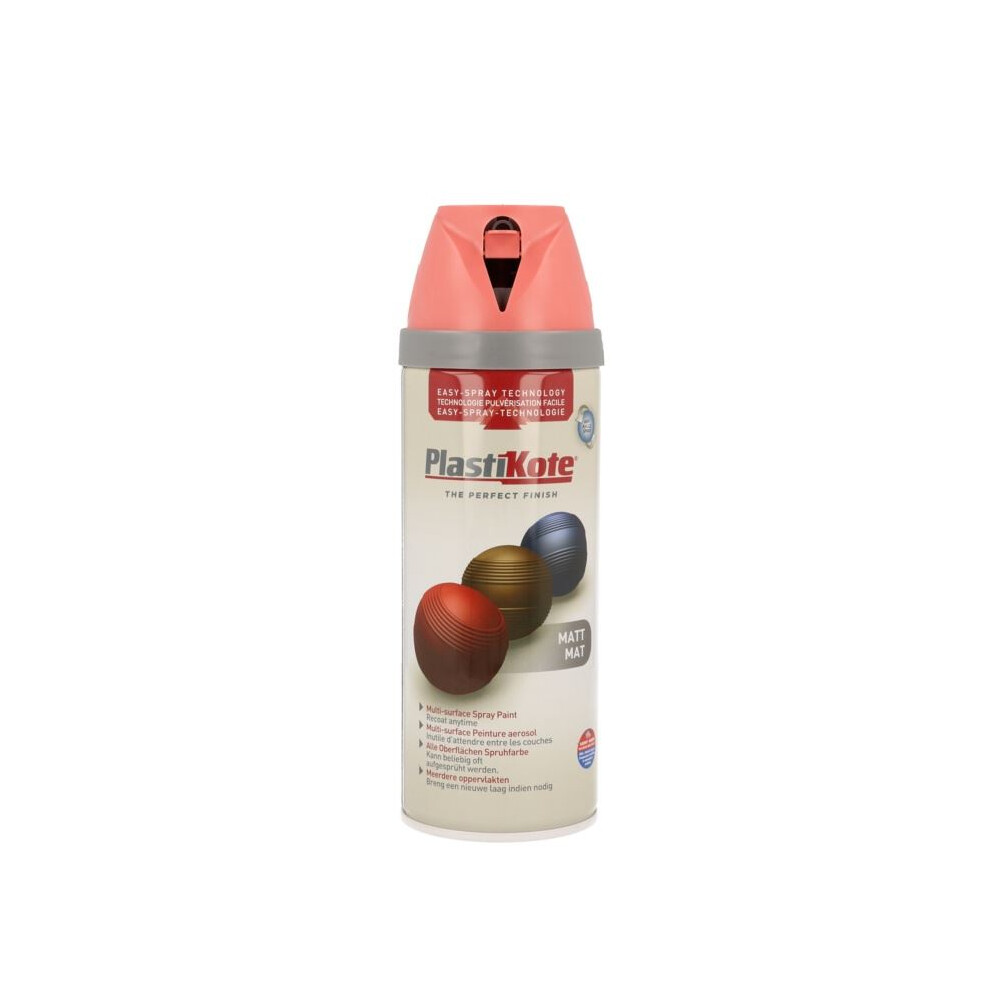 Plastikote Coral 023115 Twist & Spray Matt Dusty 400Ml - Image 8