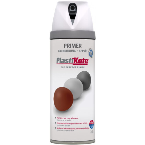 PlastiKote Plasti-Kote PKT25000 Primer Spray White 400ml