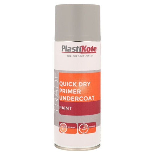 PlastiKote PlastiKote - Quick Dry Primer Undercoat 400ml - Grey