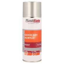 PlastiKote - Quick Dry Acrylic Spray 400ml - Silver Gloss
