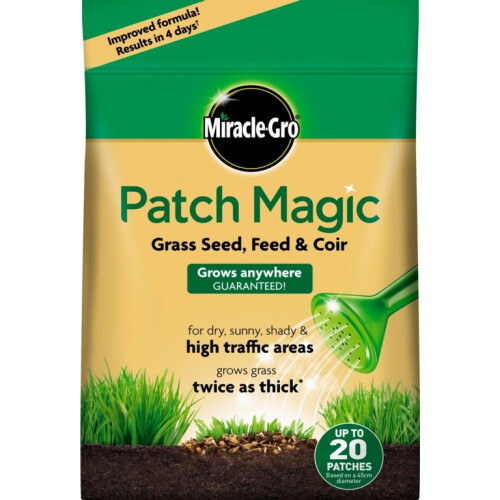 Miracle-Gro Miracle-Gro Patch Magic Grass Seed, Feed and Coir, 1.5kg Bag