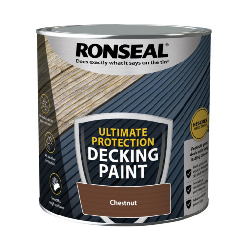 Ronseal Ronseal Ultimate Protection Decking Paint Chestnut 2.5 litre 39145 2