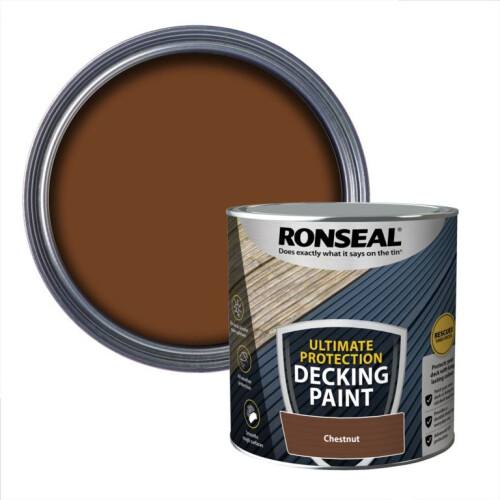 Ronseal Ronseal Ultimate Protection Decking Paint Chestnut 2.5 litre 39145 1