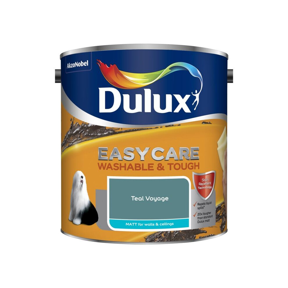 Dulux - Easycare - Teal Voyage Matt Paint - 2.5L - Image 6
