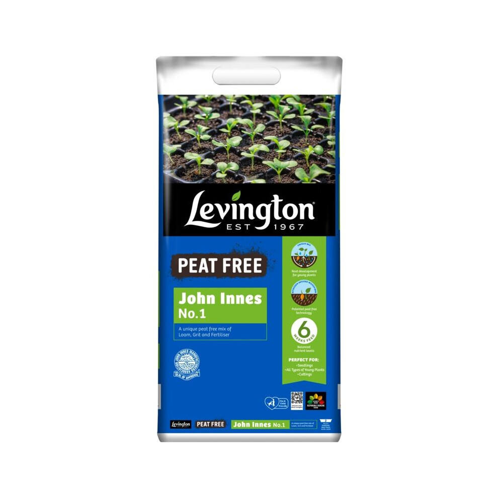 Levington 10L John Innes No 1 Compost Peat Free Young Plant Rooting
