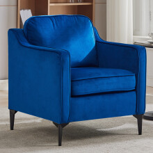 Single Sofa Armchair, Navy Blue