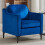 Living And Home Single Sofa Armchair, Navy Blue 1