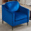 Living And Home Single Sofa Armchair, Navy Blue 2