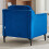 Living And Home Single Sofa Armchair, Navy Blue 4