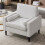 Living And Home Mid-Century Single Sofa Armchair, Beige 1