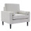 Living And Home Mid-Century Single Sofa Armchair, Beige 3