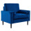 Living And Home Mid-Century Single Sofa Armchair, Blue 3