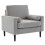 Living And Home Mid-Century Single Sofa Armchair, Grey 3