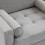 Living And Home Mid-Century Single Sofa Armchair, Grey 4