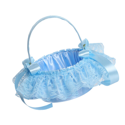 Efficient User friendly Wedding Rose Basket Bridal-Blue
