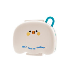 Travel Pills Storage Case With Transparent PET Window-White