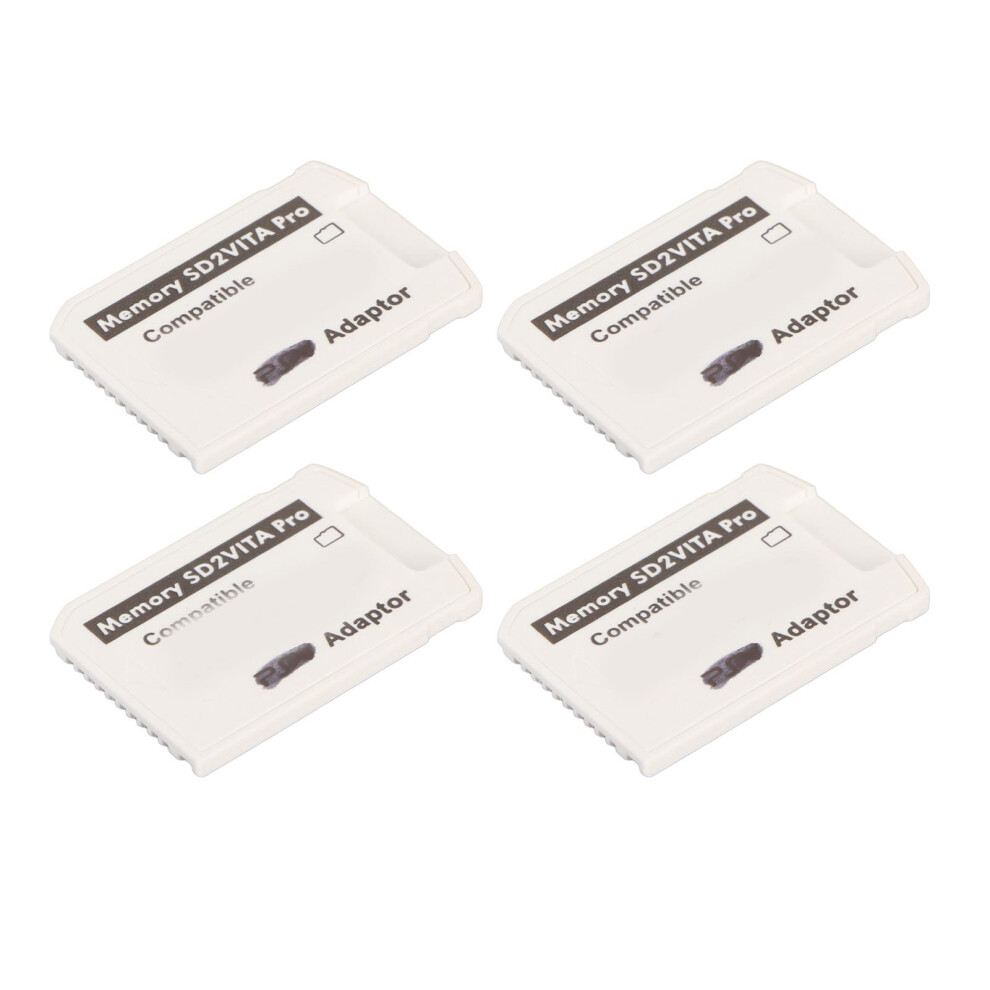 4Pcs Sd2vita 5.0 Adapter For Ps Vita 1000/2000 & Ps Tv, Abs Material 4161369010423