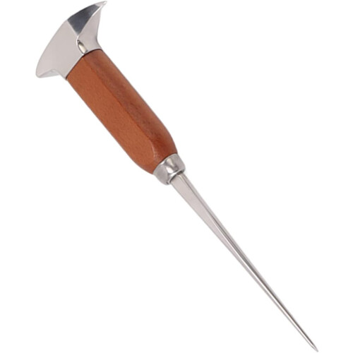 Ice Pick Stainless Steel Bar Tool With Wooden Handle, ConeChiselBall Ice Crusher For Bartender Tools 2
