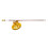 Weatherproof Telescoping Vehicle Flagpole-Golden with 1 meter 1