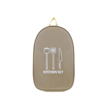 Weatherproof Kitchen Utensils Organiser Portable-Dark Khaki
