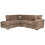Furniture 786 Amalfi Jumbo Cord Left Hand Corner Sofa Coffee 2