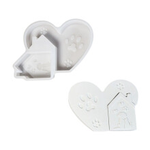 Heart House Silicone Molds for Epoxy Resin Candle Soap Chocolate