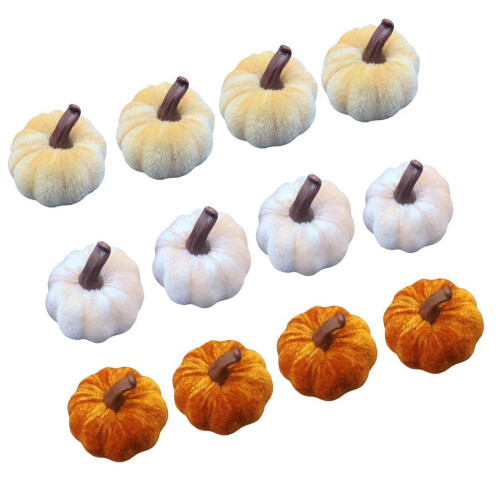 User Friendly Velvety Pumpkins Assortment Kid Safe Halloween