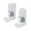 2PCS Cage Mounted Automatic Pet Food Water Dispenser-Gray 1