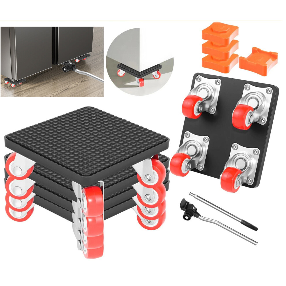 Furniture Moving Dolly Set,Heavy Duty Furniture Lifter And Mover Tool With 360Â° Rollers 200Kg Capacity For Moving Refrigerator, Bed, Cabinet, Sofa 782429082002