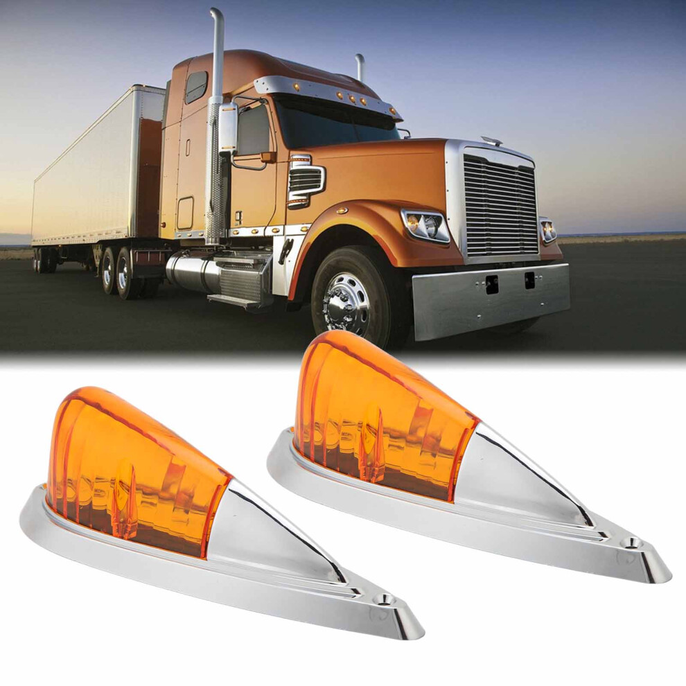 12V/24V Roof Marker Lights 5Pcs Waterproof Bright Running Lamps Amber 6901369010881