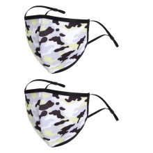 Washable Face Mask, Soft and Comfortable Cloth Mask with Adjustable Ear Loops and Curved Shape Comfortable Fit, Fashionable Protection with Stretchy E