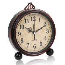 Vintage Retro Alarm for Your Desk, Large Numerals Dial Ensures Easy Reading and Time Management, Ideal for Kids and Seniors