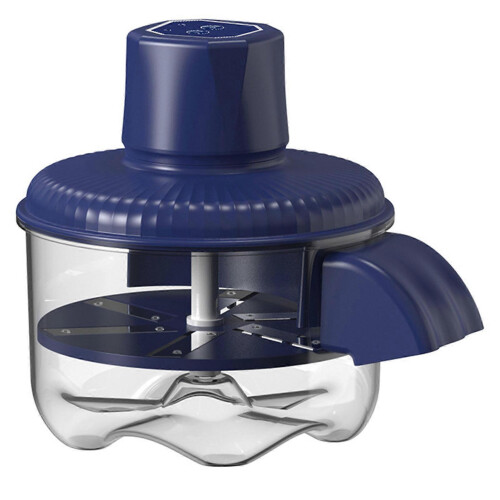 (blue) Grape Peeling Machine Rechargeable Smart Fruit Machine for Home Kitchen