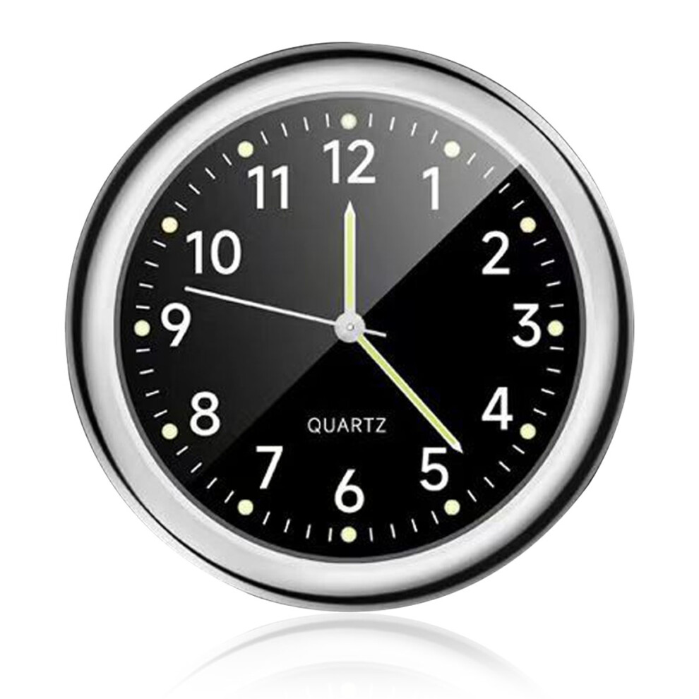 Vehicle Timekeeper, Luminous Stick-On Dashboard Analog Clock Watch, Compact Size For Unobtrusive Driving, Easy Installation For Instant Style Upgrade 9148971400465