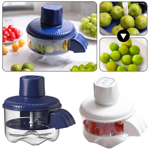 (White) Grape Peeling Machine Rechargeable Smart Fruit Machine for Home Kitchen 1