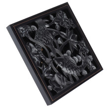 Drain de sol en cuivre 10 x 10 cm (3,9 x 3,9 po) noir