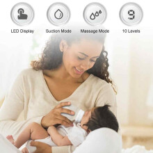 Tire-lait électrique innovant pour jeunes mamans, 3 modes et 10 niveaux d'aspiration réglables, batterie rechargeable, fonctionnement silencieux,