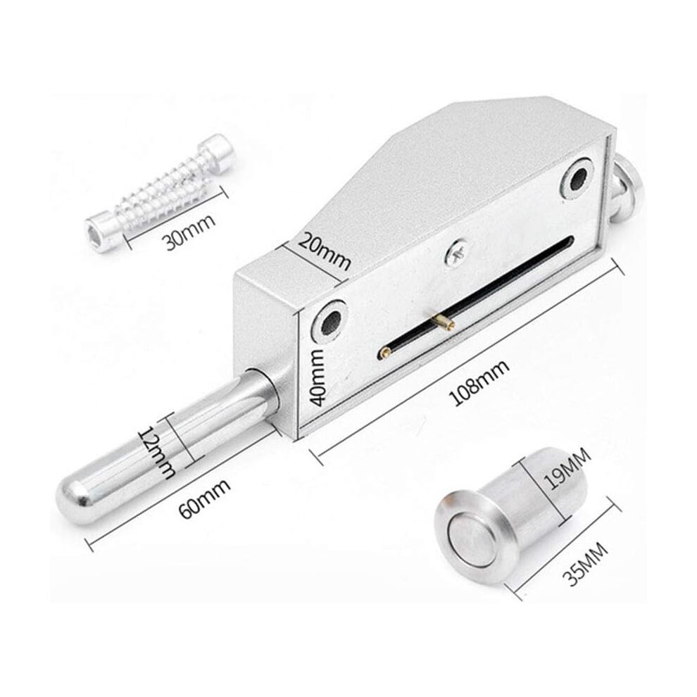 Swivel Door Latch For Garage And Patio Doors, Surface Mounted Metal Lock With Anti-Theft Insert Corrosion Resistant Design, Durable Aluminum Alloy 9128293494328