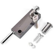 Duurzame veersluiting voor buitendeuren, draaibaar slotmechanisme van aluminiumlegering met veilige bout, robuust deurbeslag voor garage en terras.
