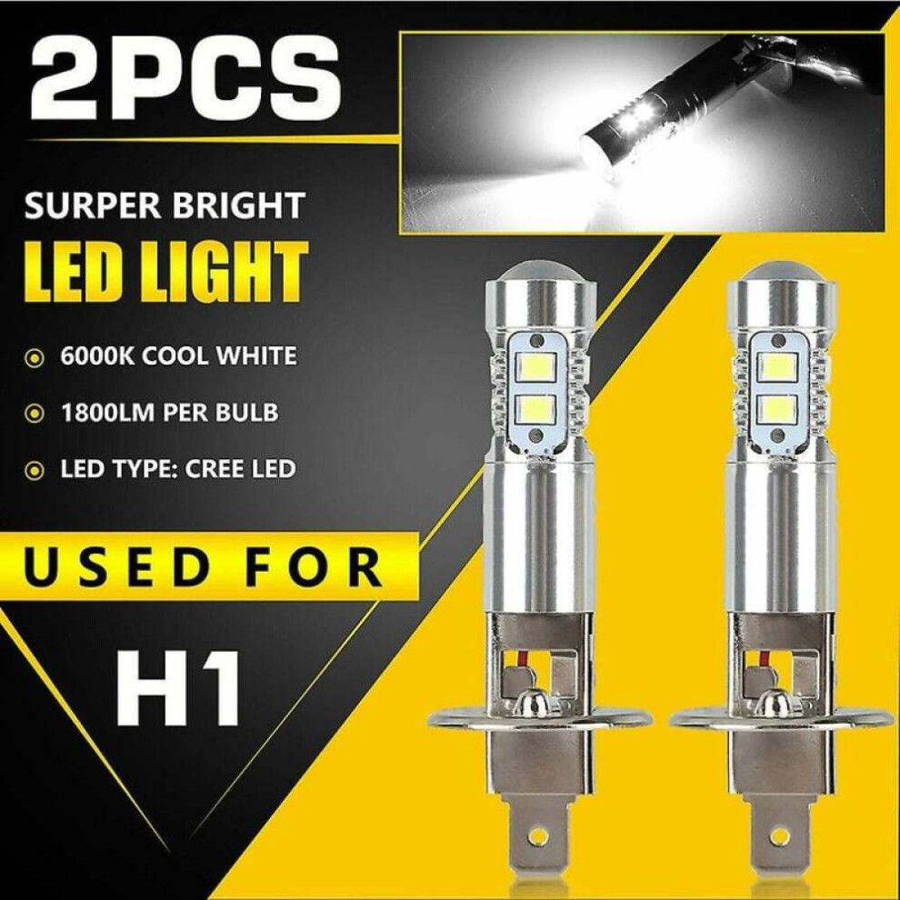 Newest H1 Bulbs, Mini Size Fog Bulbs With Focused Beam Pattern For Vehicle Compatibility And Improved Driving Visibility (Pack Of 2) Light 9128293494403