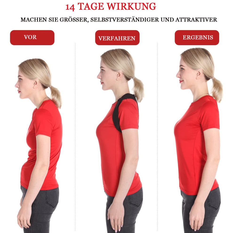 Shoulder Alignment Support, Gentle Back Support for Confidence Boost, Thoracic Kyphosis Corrector, Ergonomic Posture Corrector, Clavicle Support