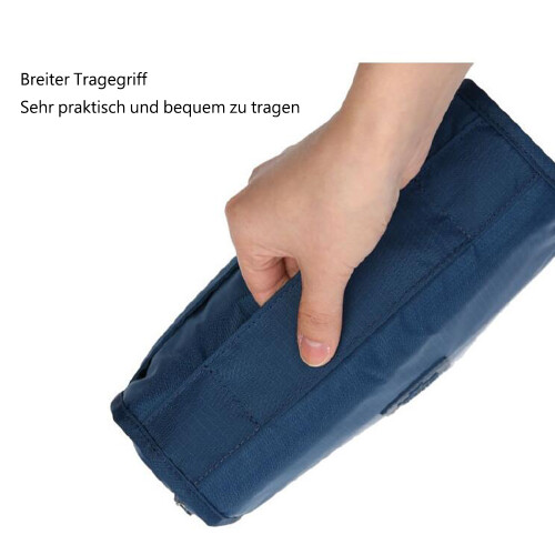 Φορητή τσάντα τουαλέτας ταξιδιού, πτυσσόμενη τσάντα τουαλέτας ταξιδιού για 2