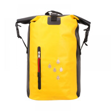 Waterdichte drybag van 25 liter in diverse kleuren met spatwaterdicht vak met ritssluiting.