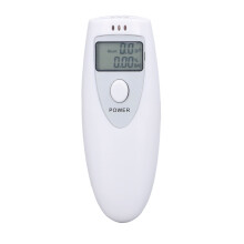 Probador de alcohol portátil blanco ABS 0.00-0.19%BAC